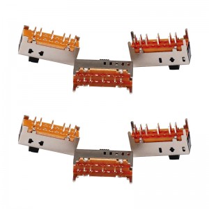 Scivolo Interruttore SS25D01 Double-Riga 12-Pin Solling Interruttore di scorrimento Elettronica Svuoto di scorrimento micro verticale