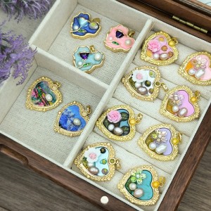 Ciondolo di pittura ad olio vintage