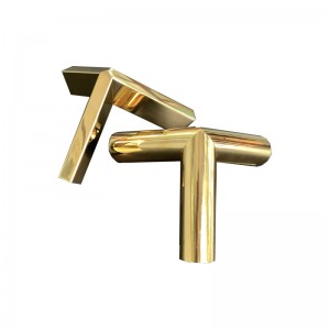 Trengolari elettroplati in oro in acciaio inossidabile zotye tre tre-Ornamento di supporto vuoto dimensionale