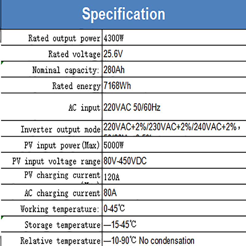 Attrezzatura batteria di conservazione dell'energia domestica