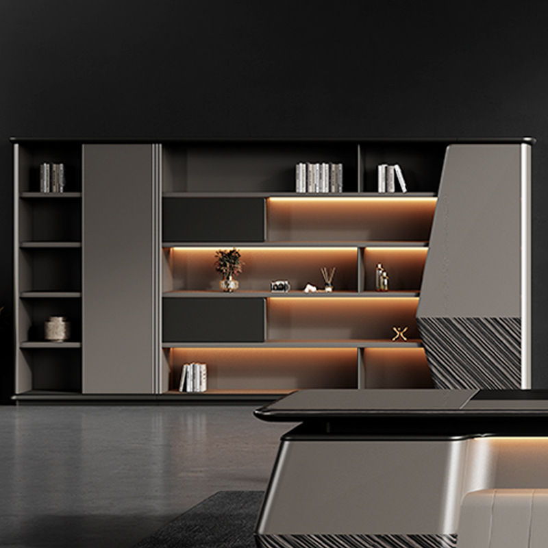 Modello DBT006 Pannello di Lusso-style Manager Scrivania direzionale unica, presidente\Grande scrivania da ufficio con set di sedie, scrivania Boss