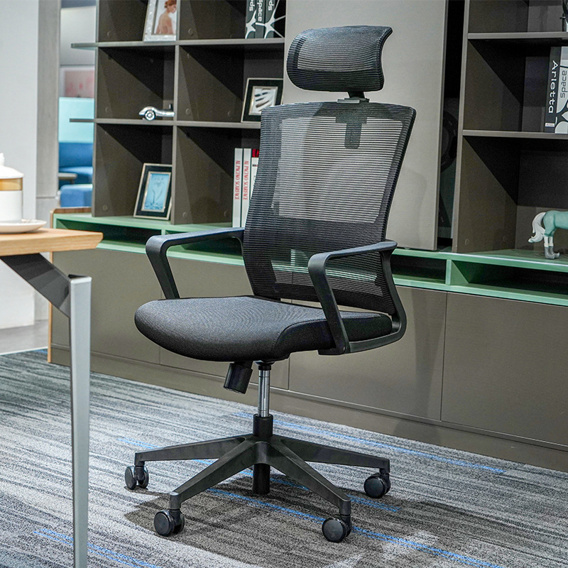 Modello BGY001 Sedia ergonomica in rete all'ingrosso - Schienale curvo traspirante con altezza-Bracci regolabili per studio, ufficio e lunghe sessioni di seduta